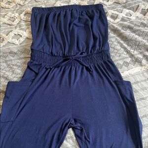 Fashion Nova Dark Blue Jumpsuit